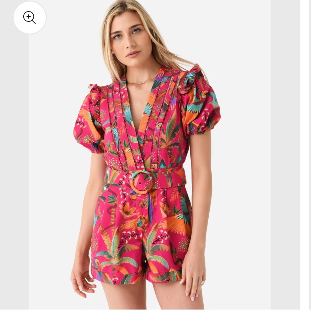 FARM Rio Vibrant Pink Tropical Jumpsuit 🌺🌺🌺